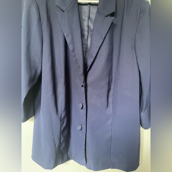 Dressbarn woman blue blazer - Picture 3 of 4
